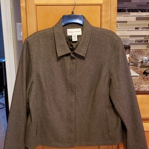 Evan Picone Wool Rayon Blend Zip up Jacket